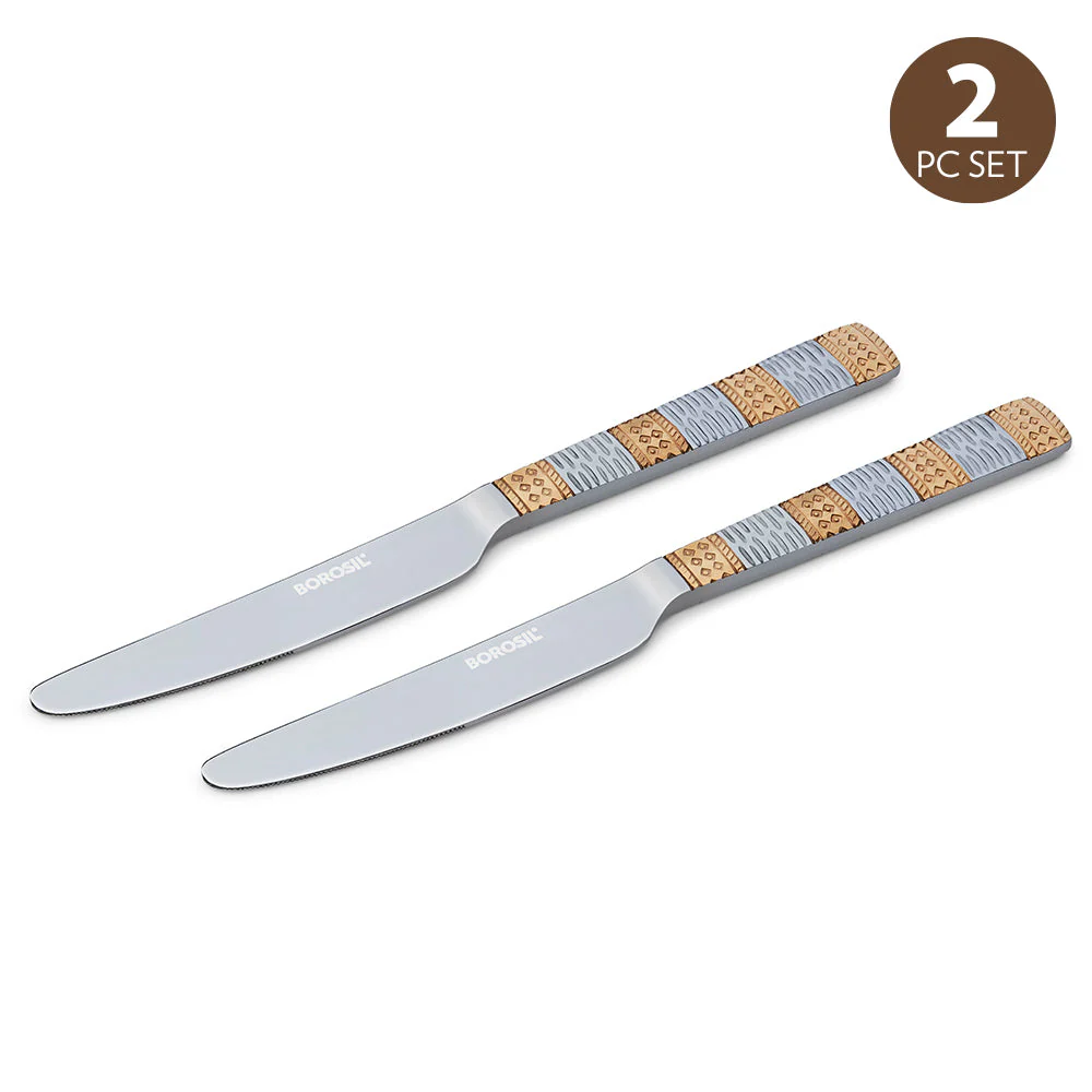 Borosil Gold Butter Knife, Set of 2-21 cm - Image 2