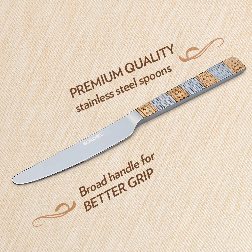 Borosil Gold Butter Knife, Set of 2-21 cm - Image 6
