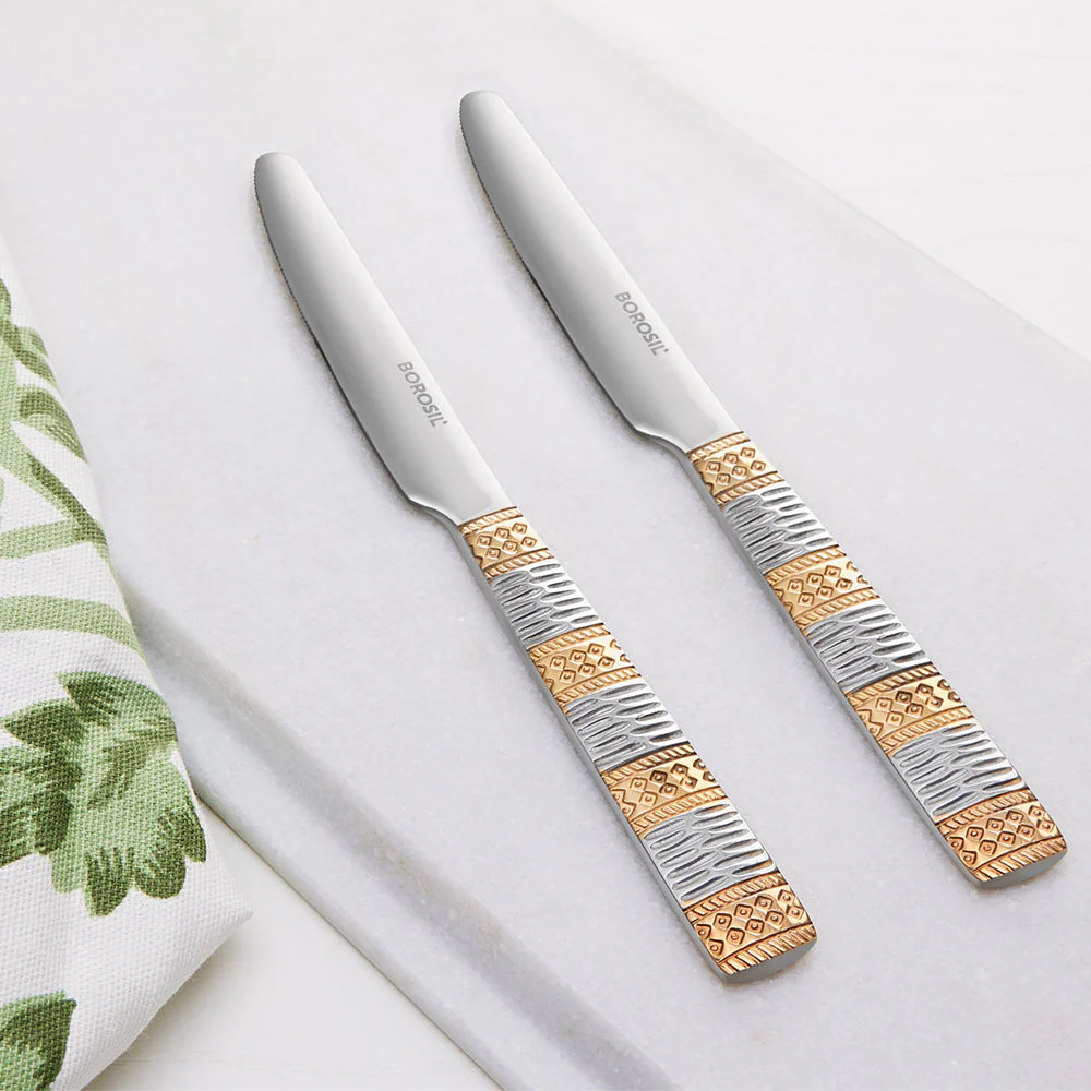 Borosil Gold Butter Knife, Set of 2-21 cm - Image 8