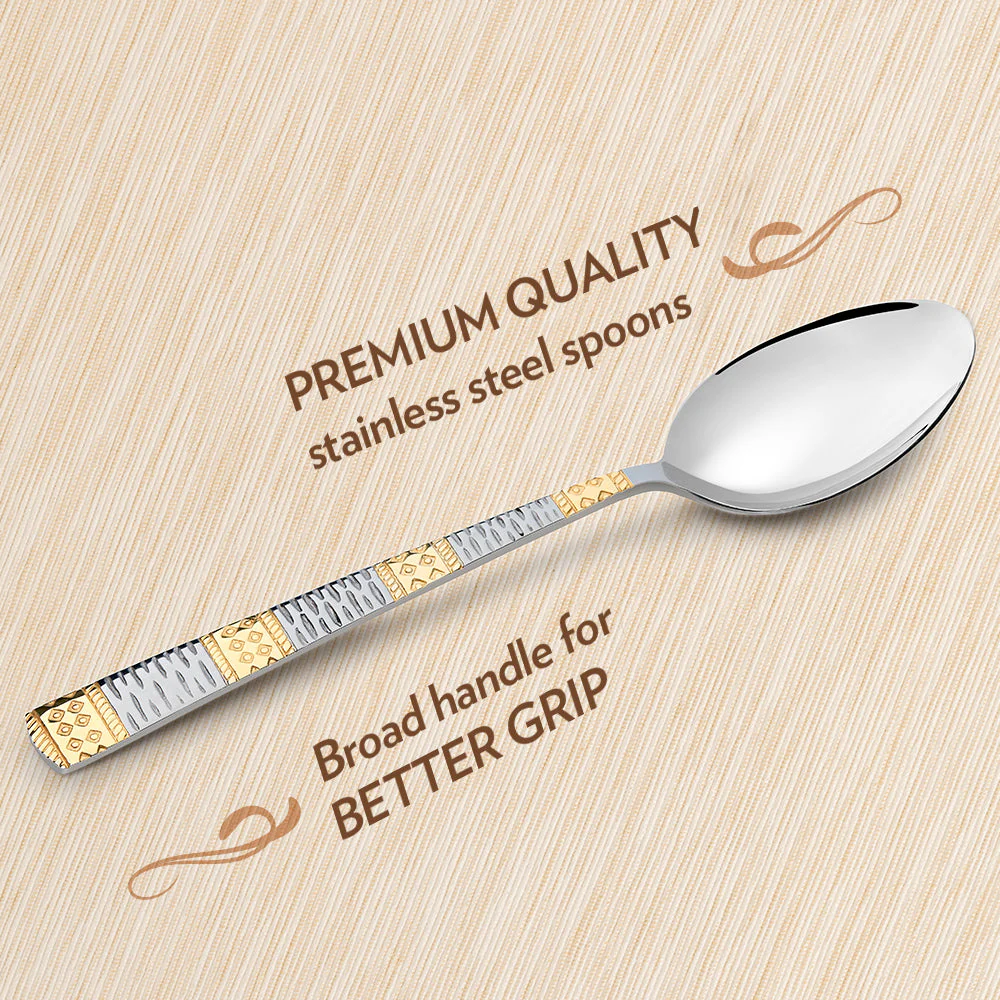 Gold Dessert Spoon Set - Image 7