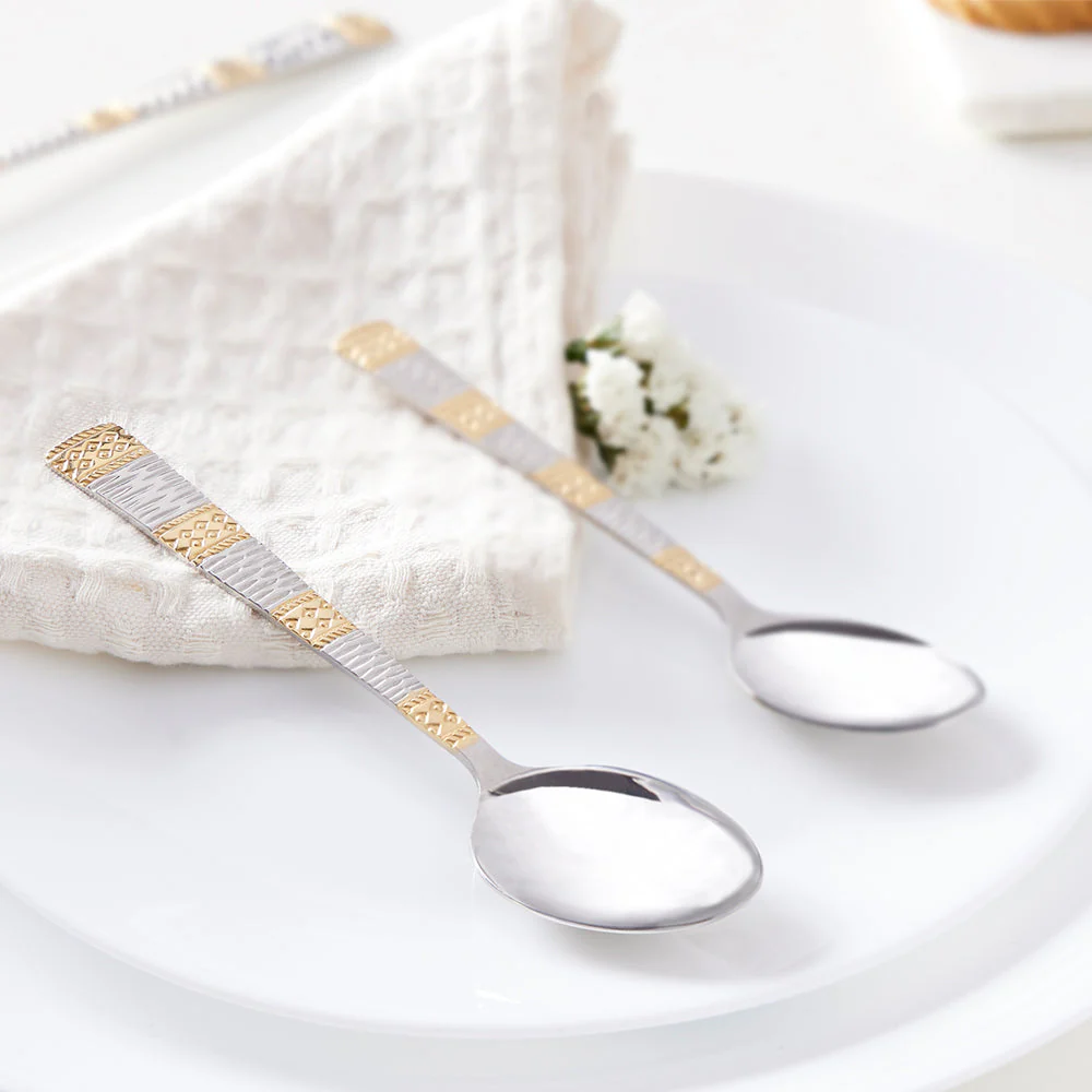 Gold Dessert Spoon Set - Image 8