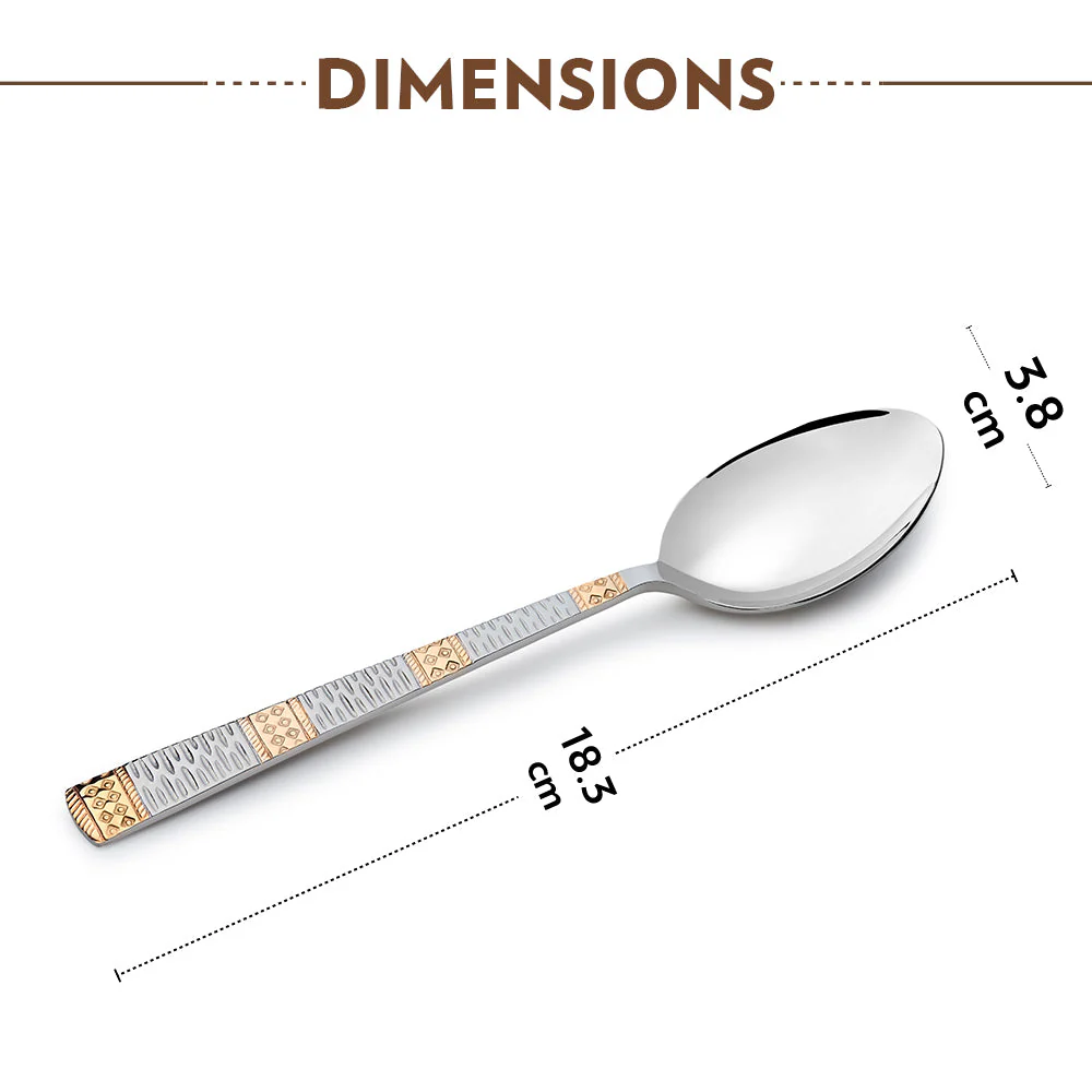 Gold Dinner Spoon Set - Image 4