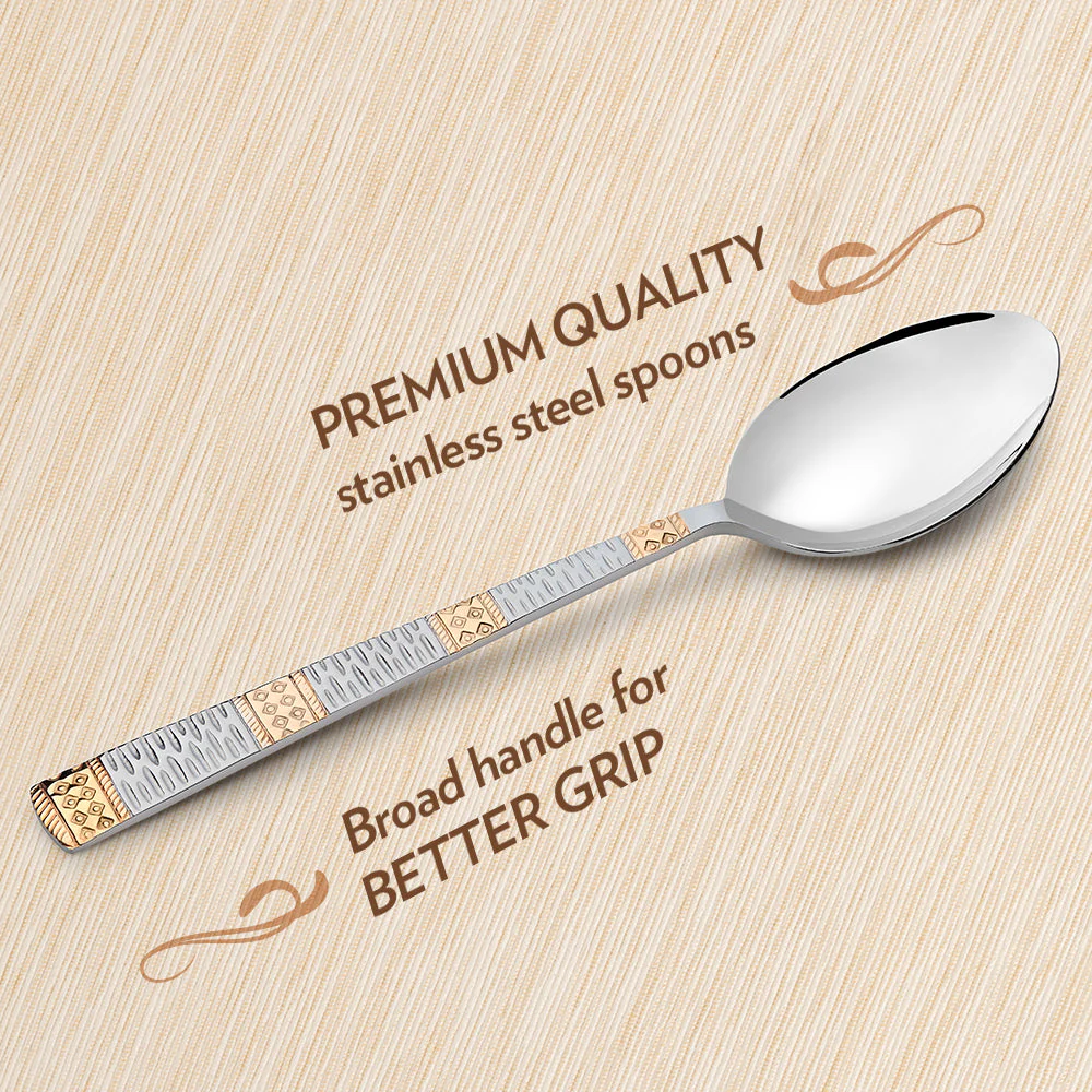 Gold Dinner Spoon Set - Image 7