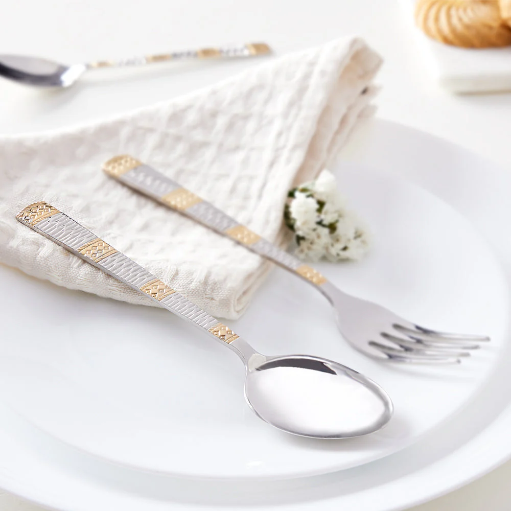 Gold Dinner Spoon Set - Image 8
