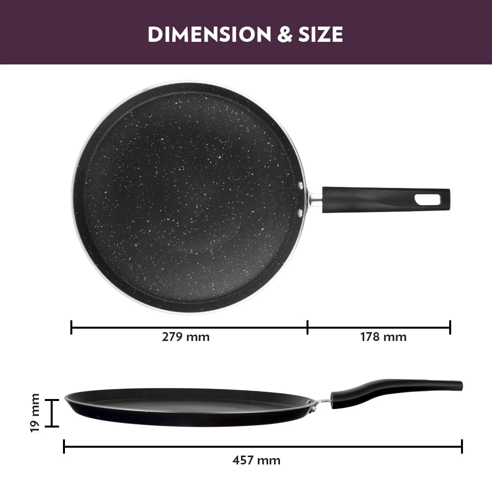 Granito Nonstick Flat Tawa - Image 3