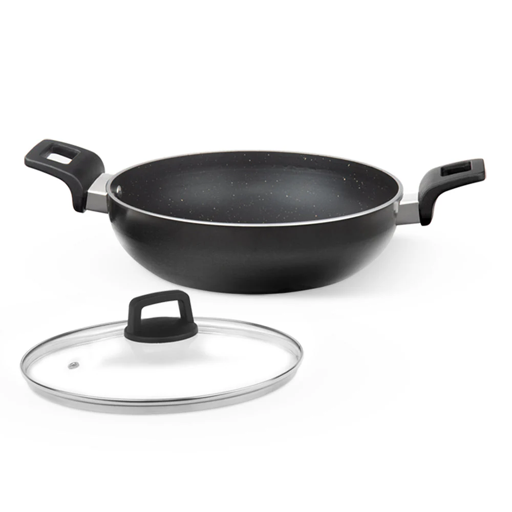Granito Nonstick Kadhai with Lid - Image 2