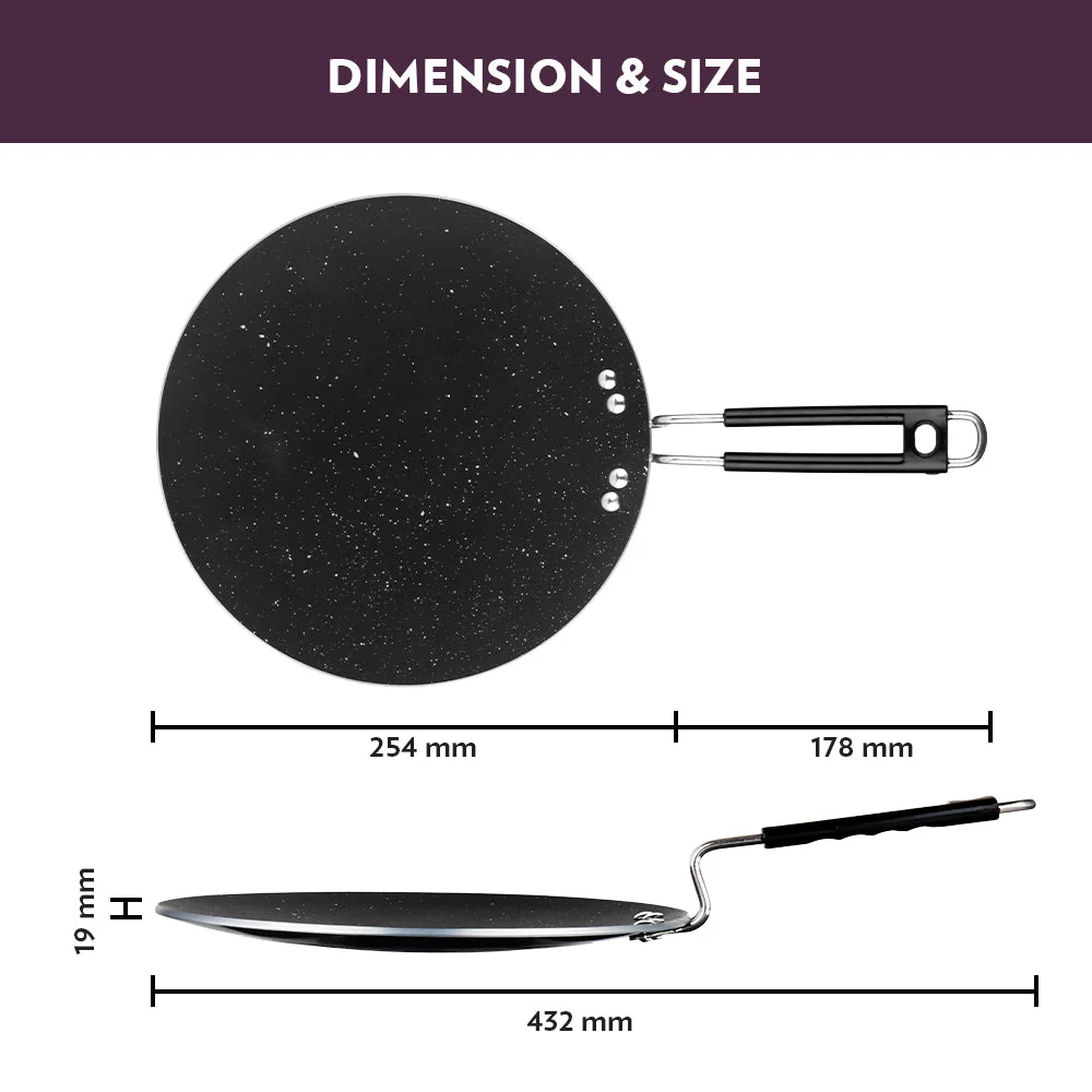 Granito Nonstick Concave Tawa - Image 3