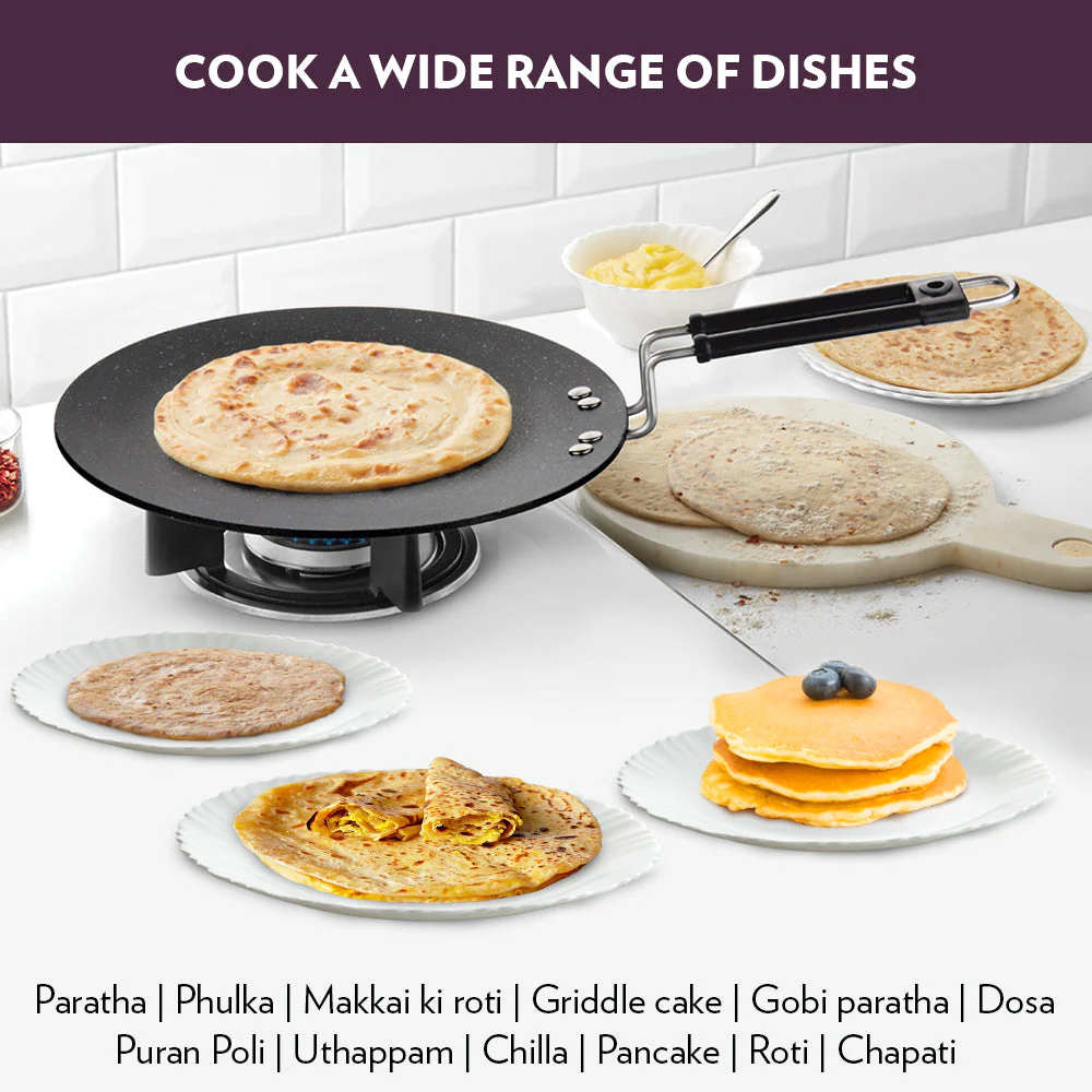 Granito Nonstick Concave Tawa - Image 7