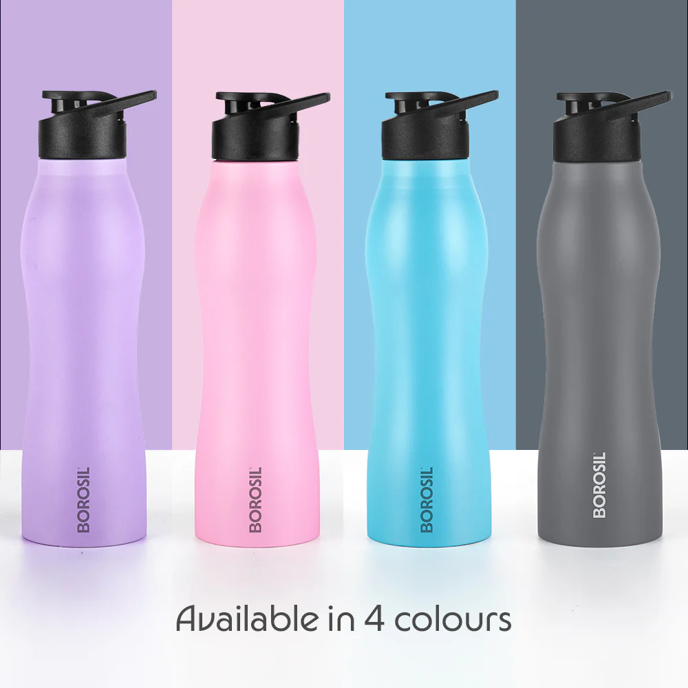 GripGo Single Wall Bottle, Grey - Image 8