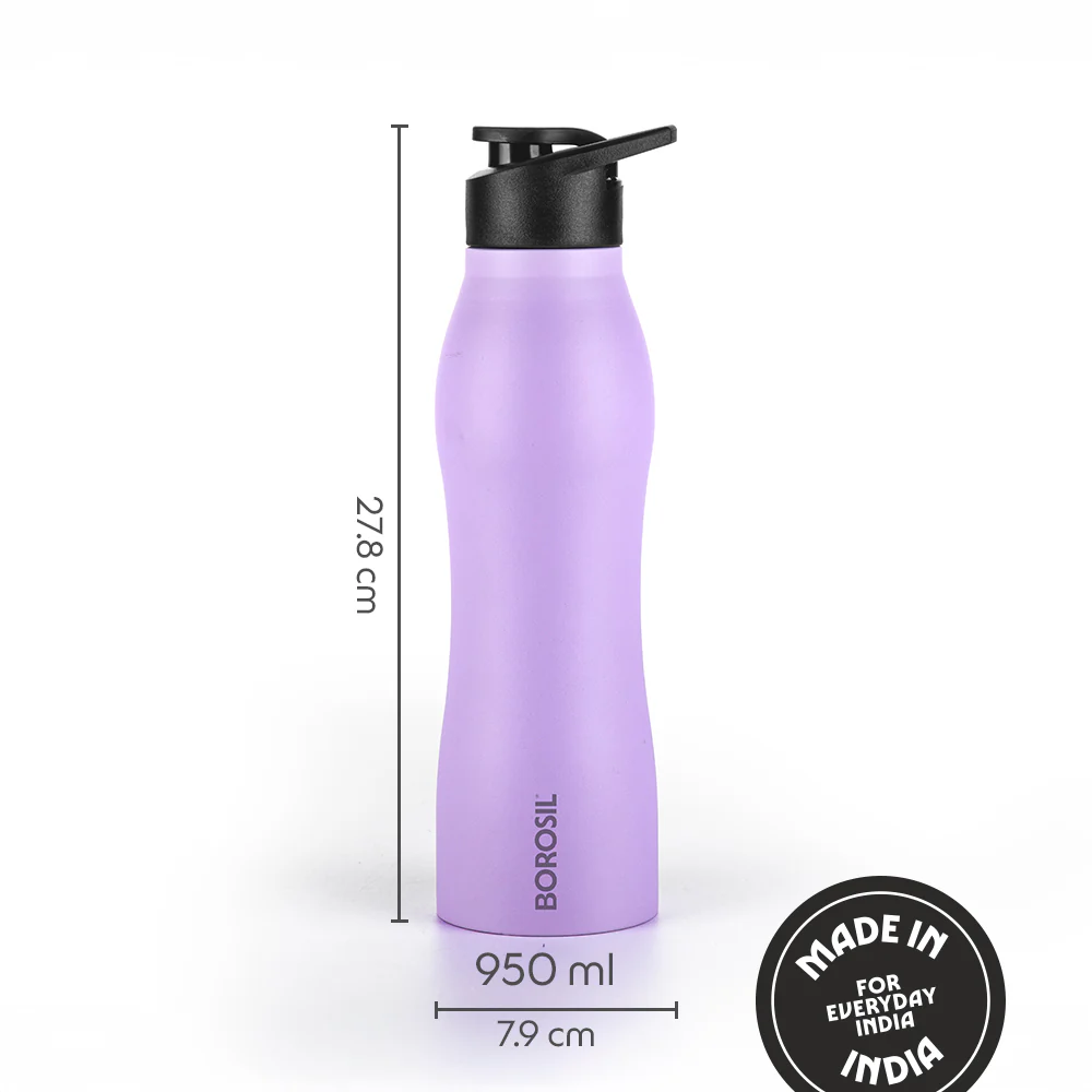 GripGo Single Wall Bottle, Purple - Image 3
