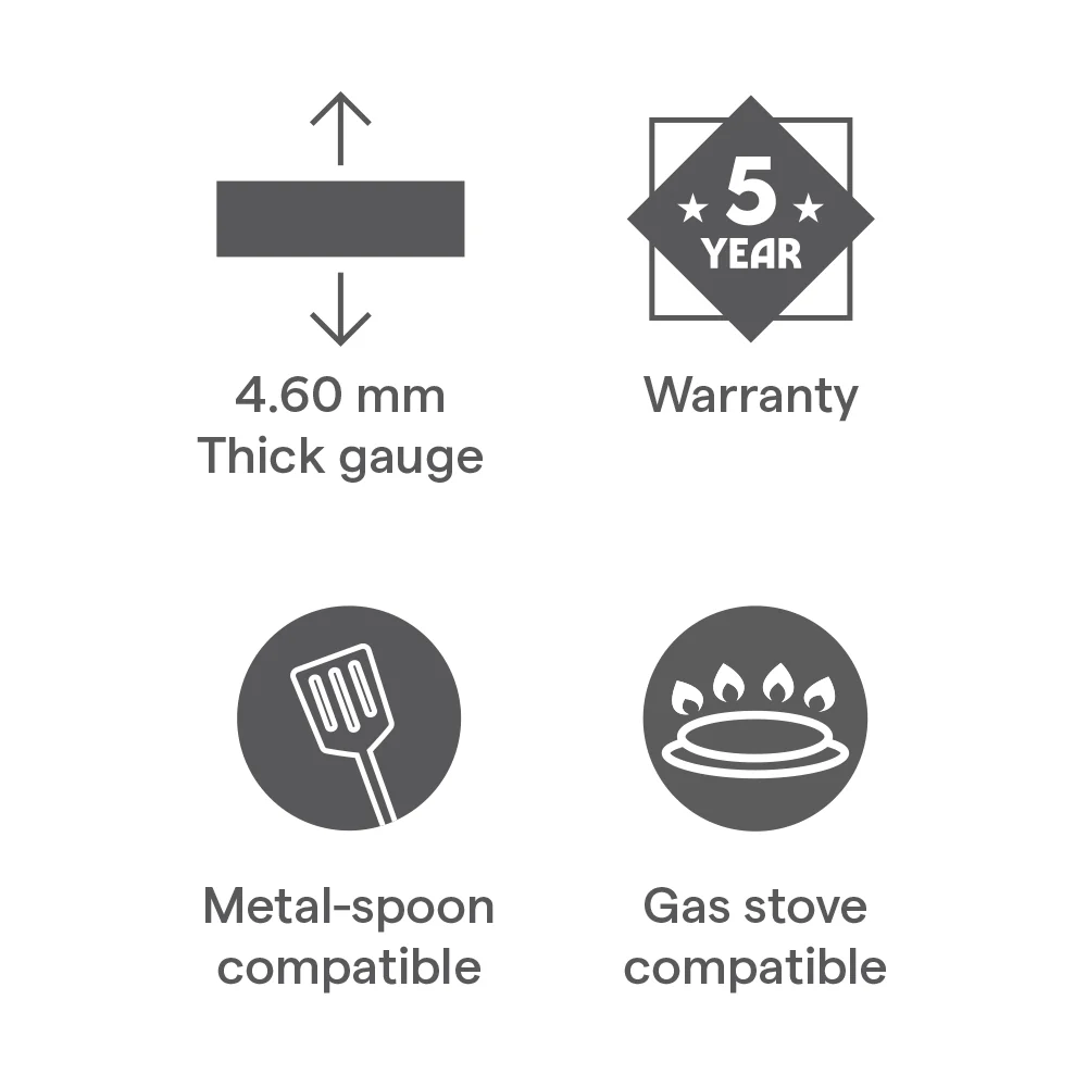 Hard Anodized Concave Tawa - Image 5