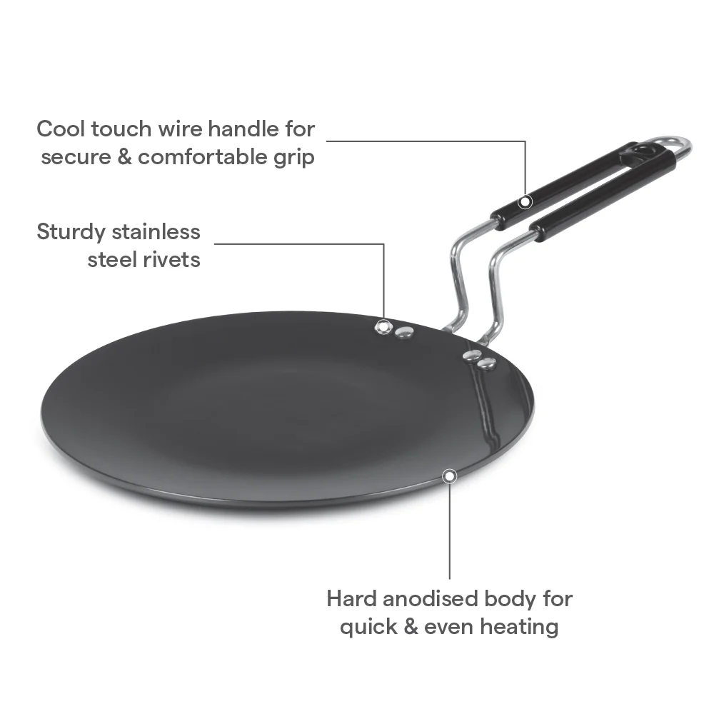 Hard Anodized Concave Tawa - Image 7