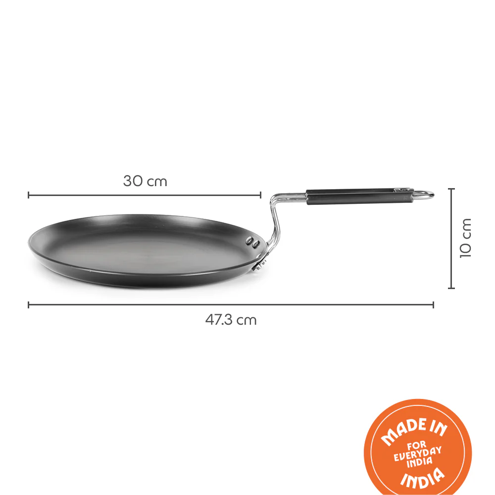 Hard Anodized Induction Base Flat Tawa - Image 3