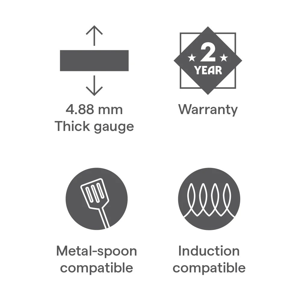 Hard Anodized Induction Base Nonstick Dosa Tawa - Image 5