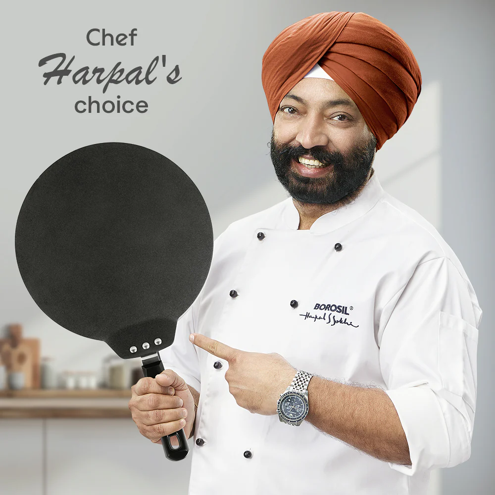 Hard Anodized Induction Base Nonstick Dosa Tawa - Image 8