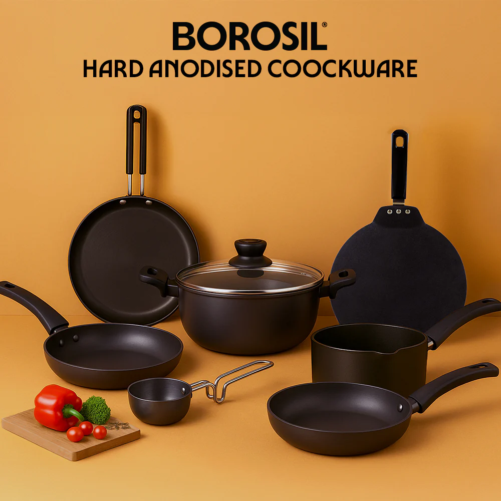 Hard Anodized Induction Base Spout Sauce Pan - Image 9