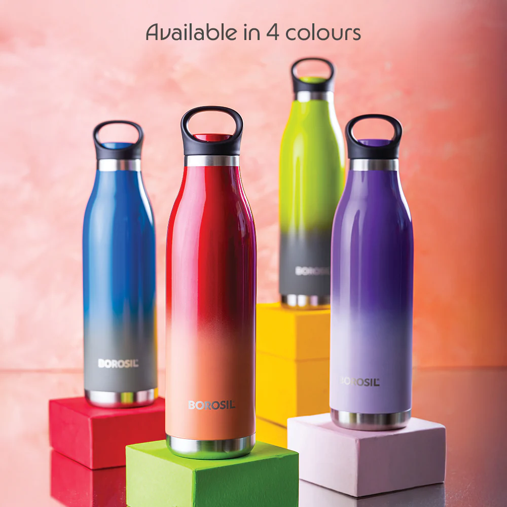 Colour Crush Double Wall Bottle, Red - Image 6