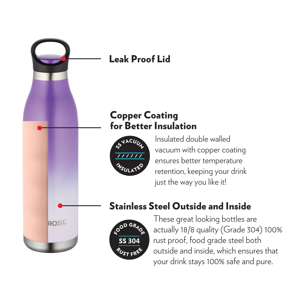 Colour Crush Double Wall Bottle, Violet - Image 12