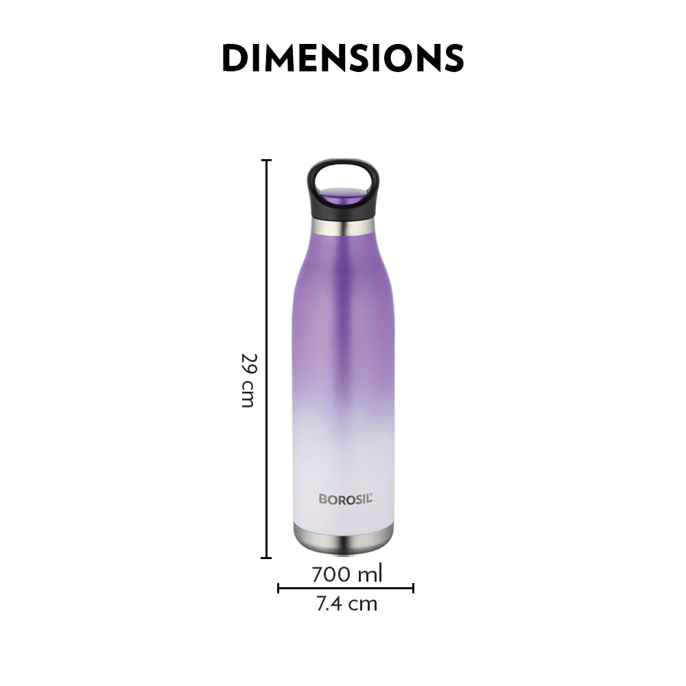 Colour Crush Double Wall Bottle, Violet - Image 7