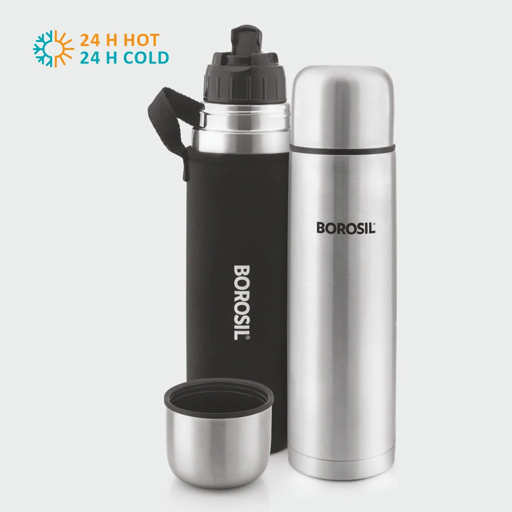 Thermo Flask Double Wall Bottle, Black - Image 3