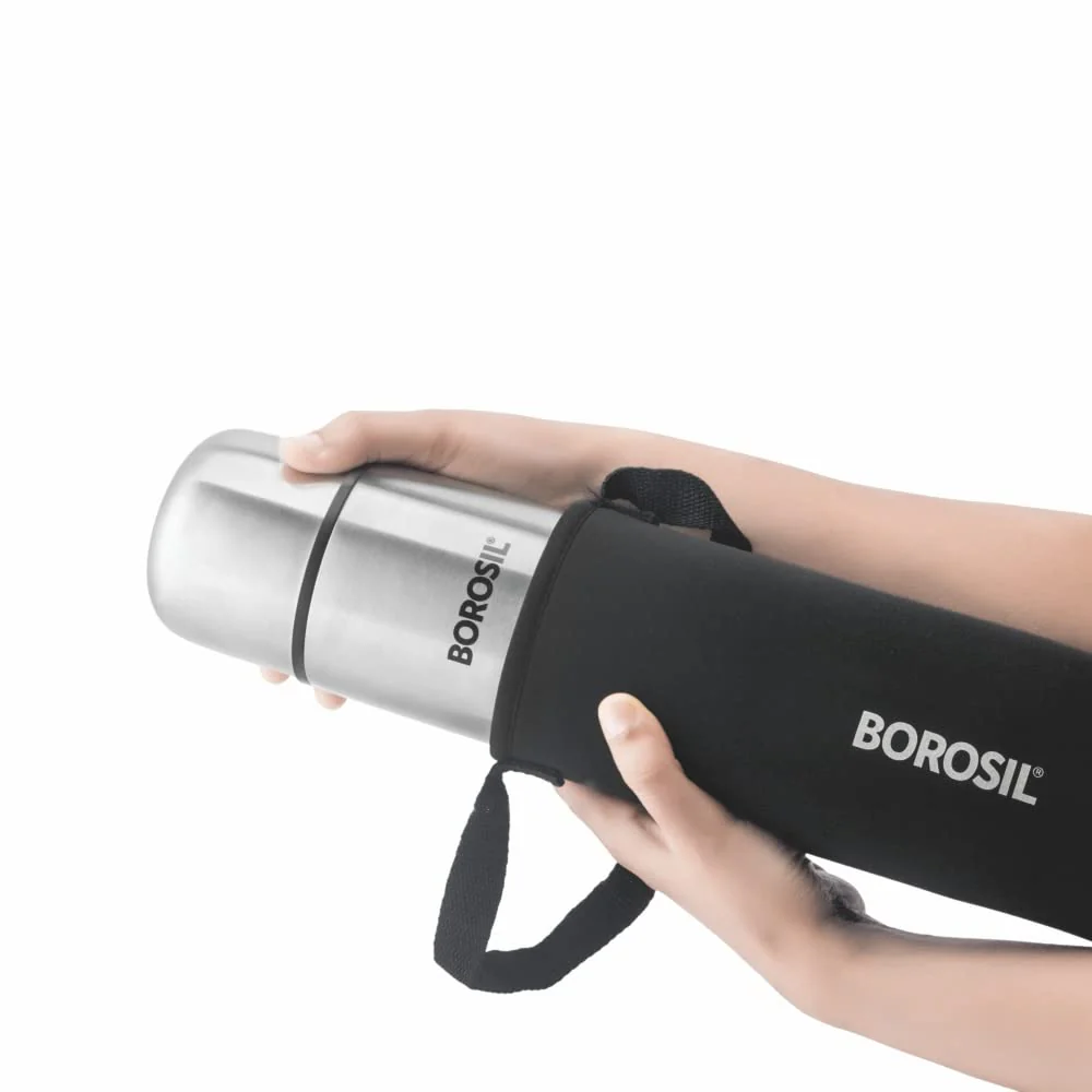 Thermo Flask Double Wall Bottle, Black - Image 7