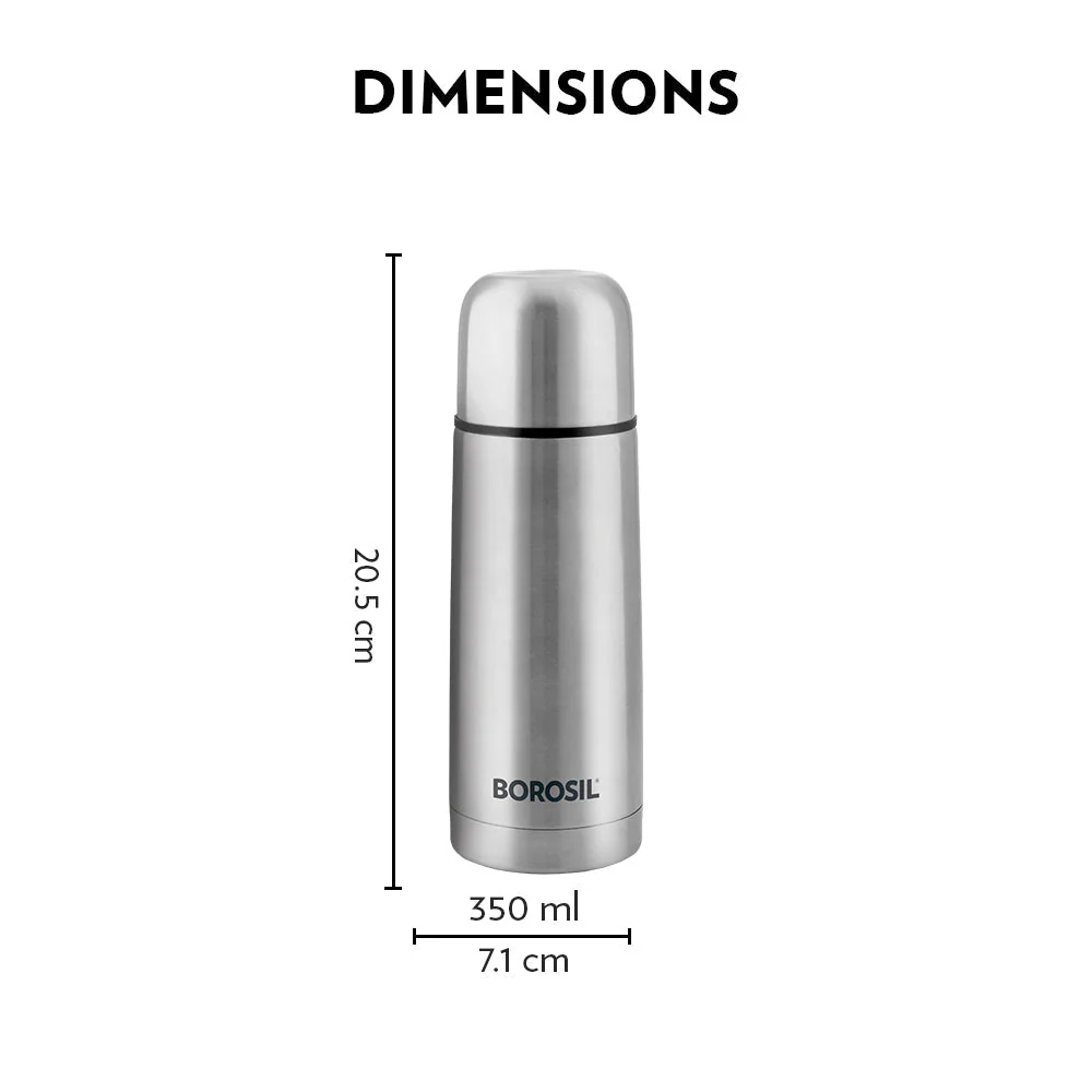 Borosil Thermo Flask, Black-CP - Image 2