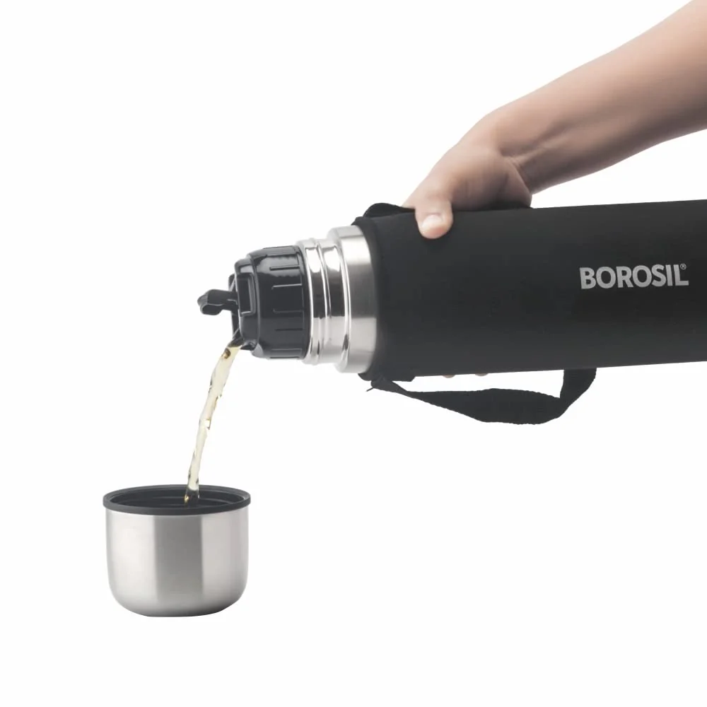 Borosil Thermo Flask, Black-CP - Image 6