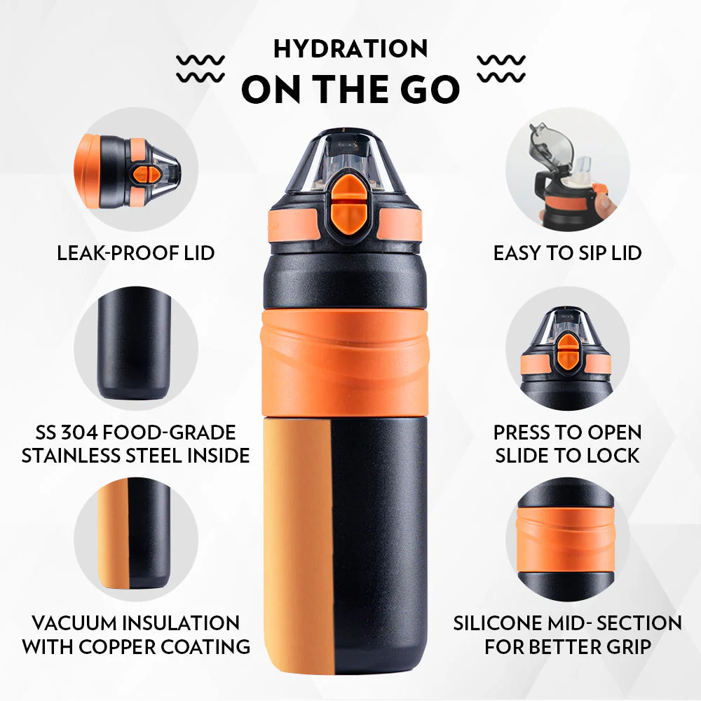 Adventure Double Wall Bottle, Black - Image 5