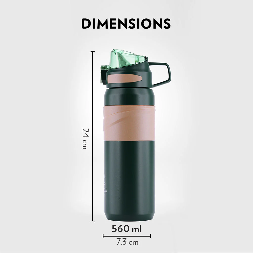 Adventure Double Wall Bottle, Green - Image 2