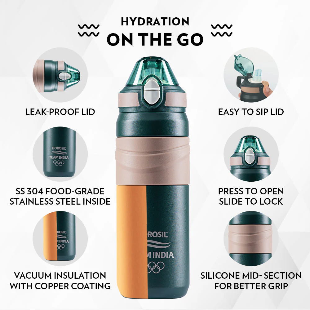 Adventure Double Wall Bottle, Green - Image 5