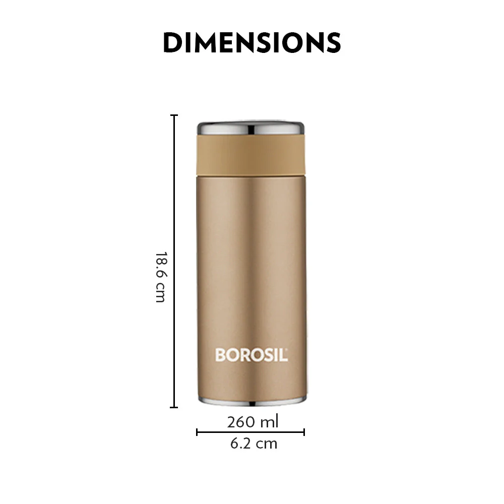 Travelsmart Double Wall Bottle, Rose Gold - Image 3