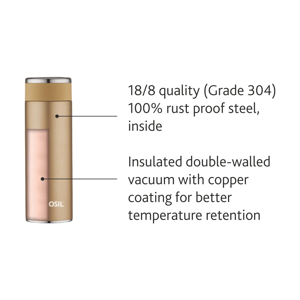 Travelsmart Double Wall Bottle, Rose Gold - Image 4