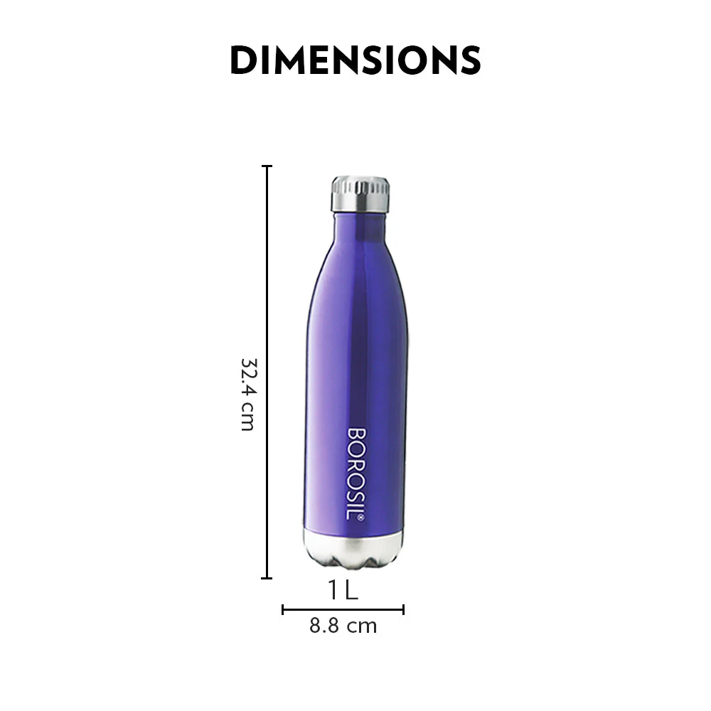 Bolt Trans Double Wall Bottle, Blue - Image 2