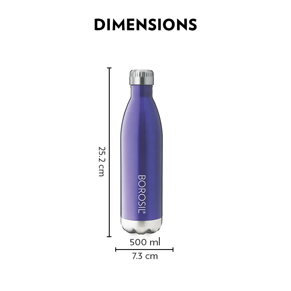 Bolt Trans Double Wall Bottle, Blue - Image 2