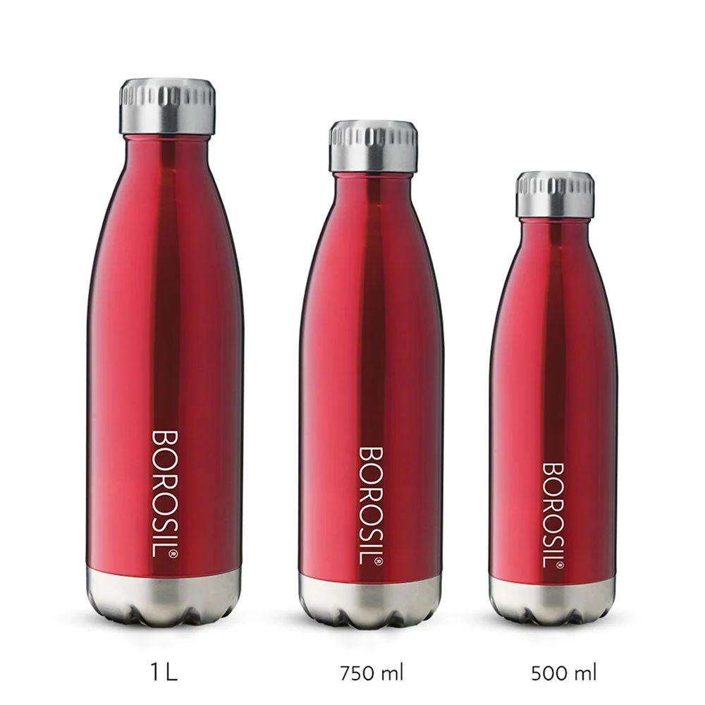 Bolt Trans Double Wall Bottle, Red - Image 5
