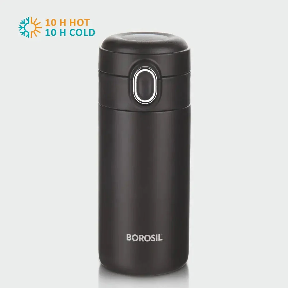 Thermo Flask Traveller Double Wall Mug, Black - Image 2