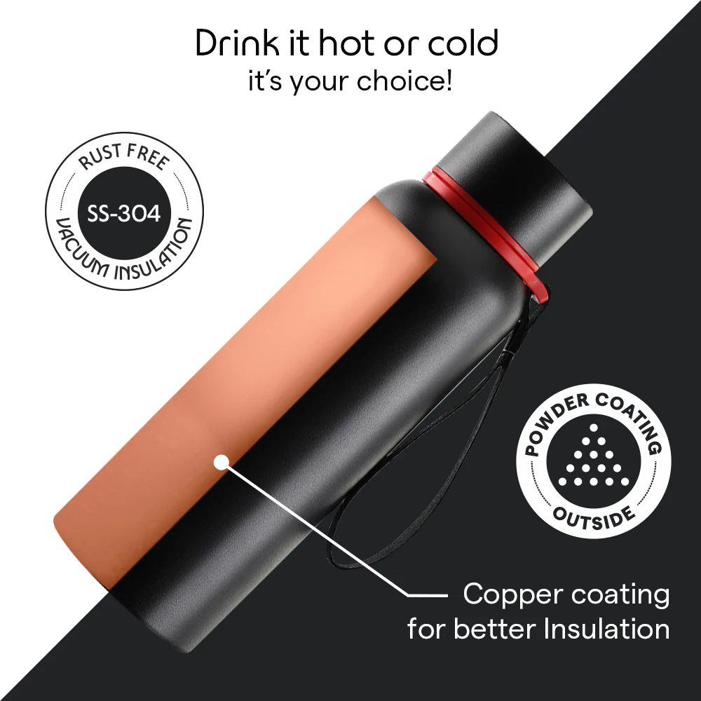Trek Double Wall Bottle, Black - Image 6