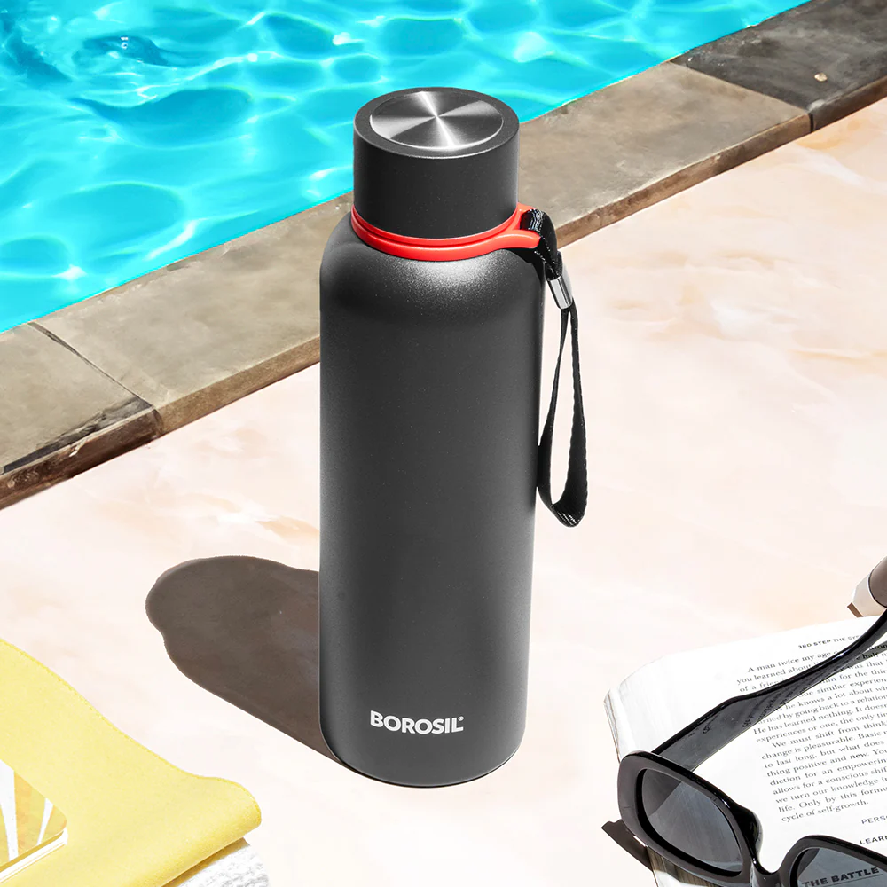 Trek Double Wall Bottle, Black - Image 7