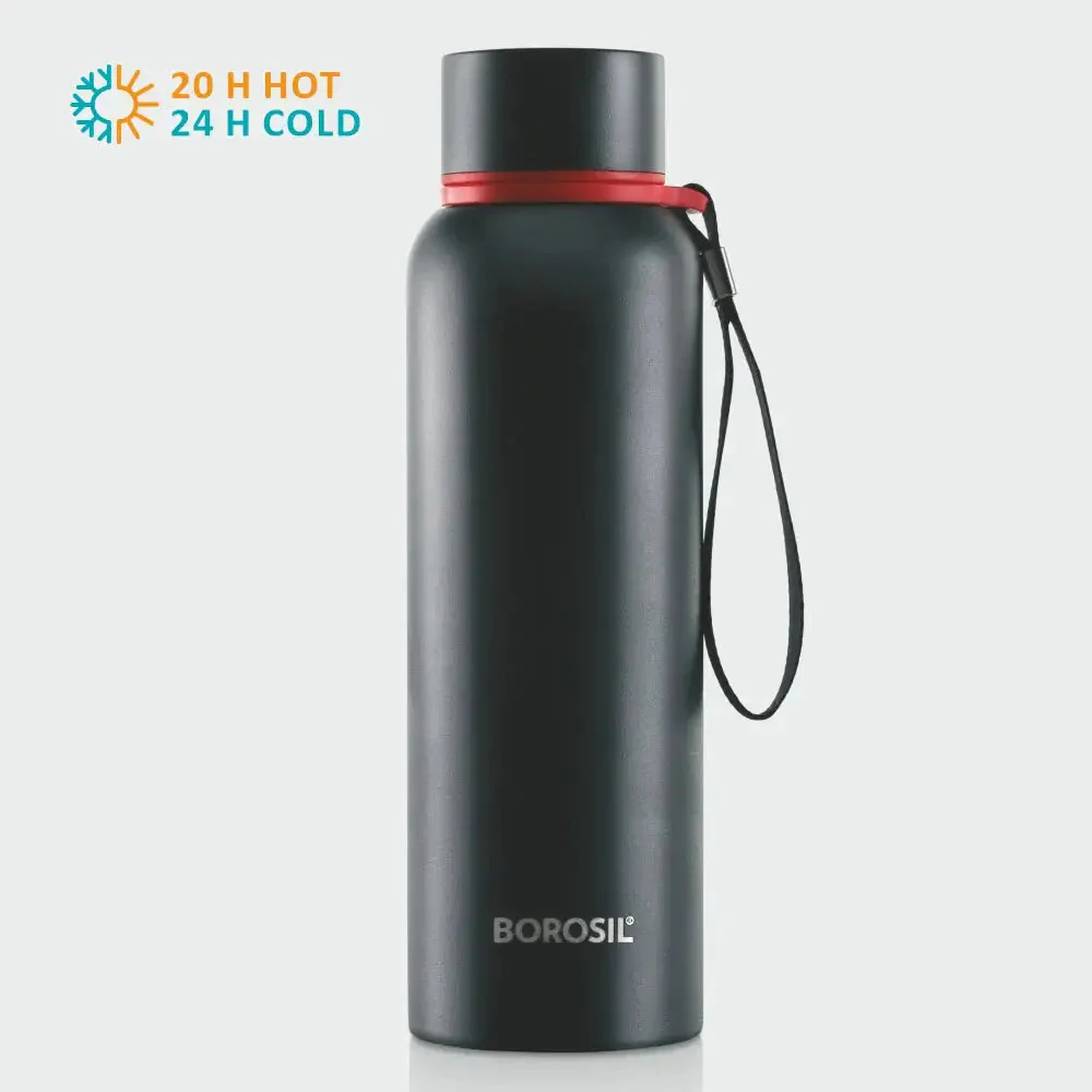 Trek Double Wall Bottle, Black - Image 3