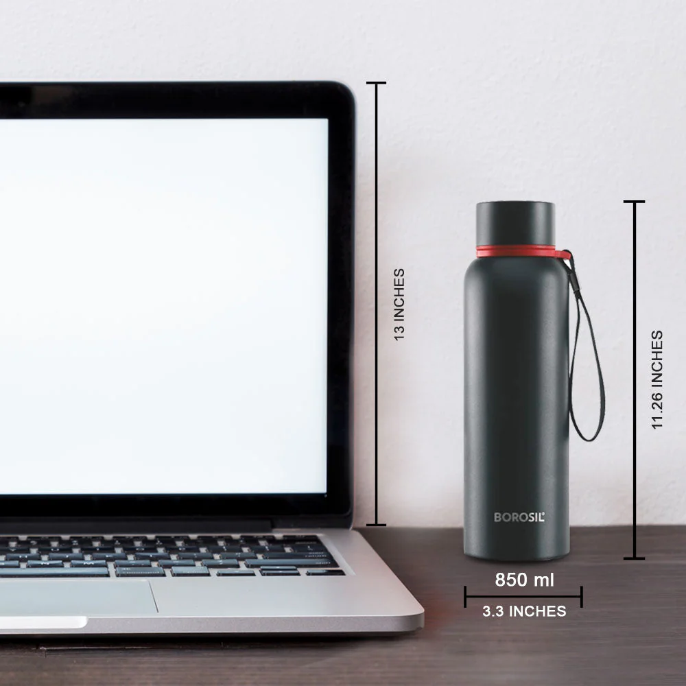 Personalised Trek Double Wall Bottle, Black - Image 3