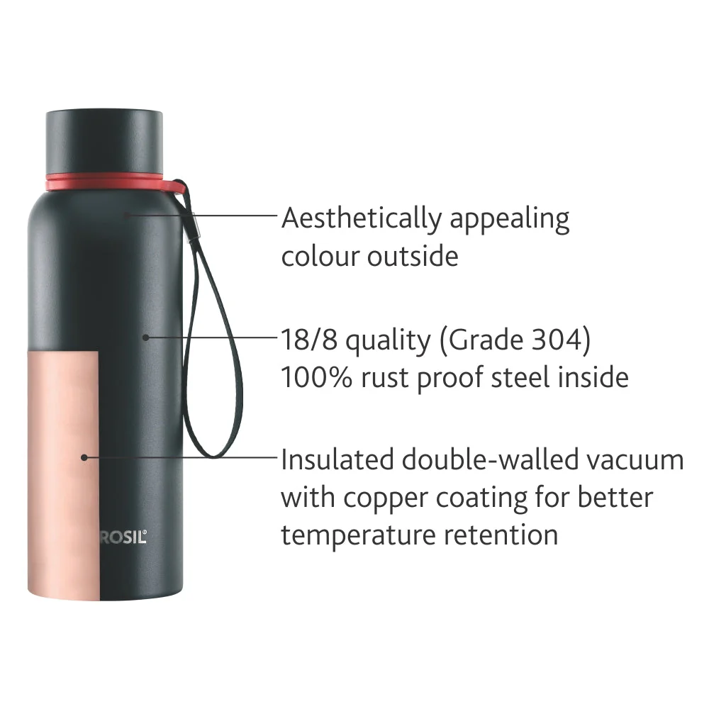 Personalised Trek Double Wall Bottle, Black - Image 8