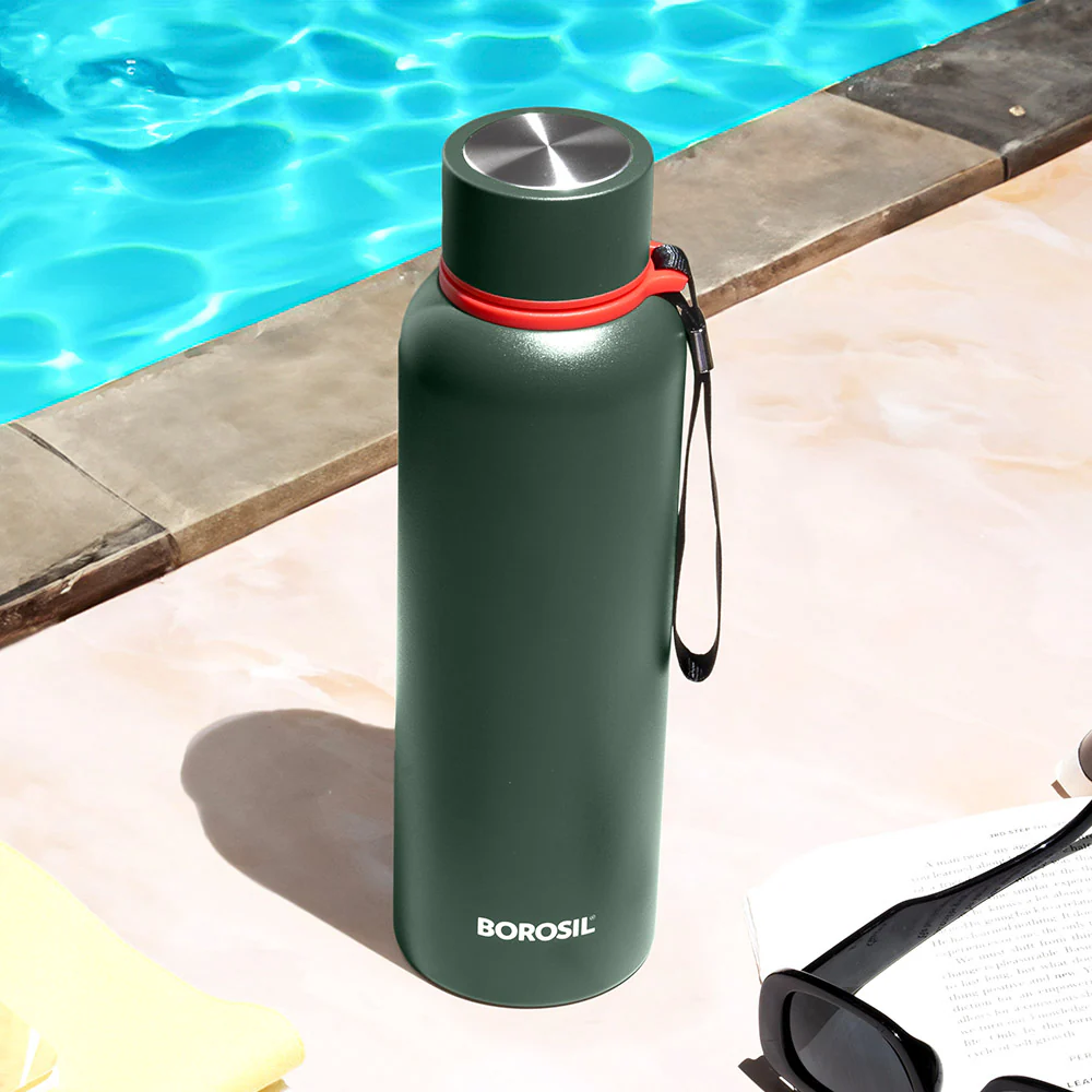 Personalised Trek Double Wall Bottle, Green - Image 7