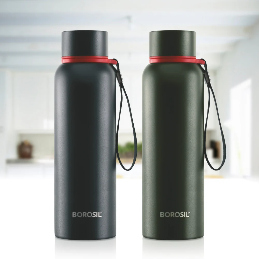 Personalised Trek Double Wall Bottle, Green - Image 15