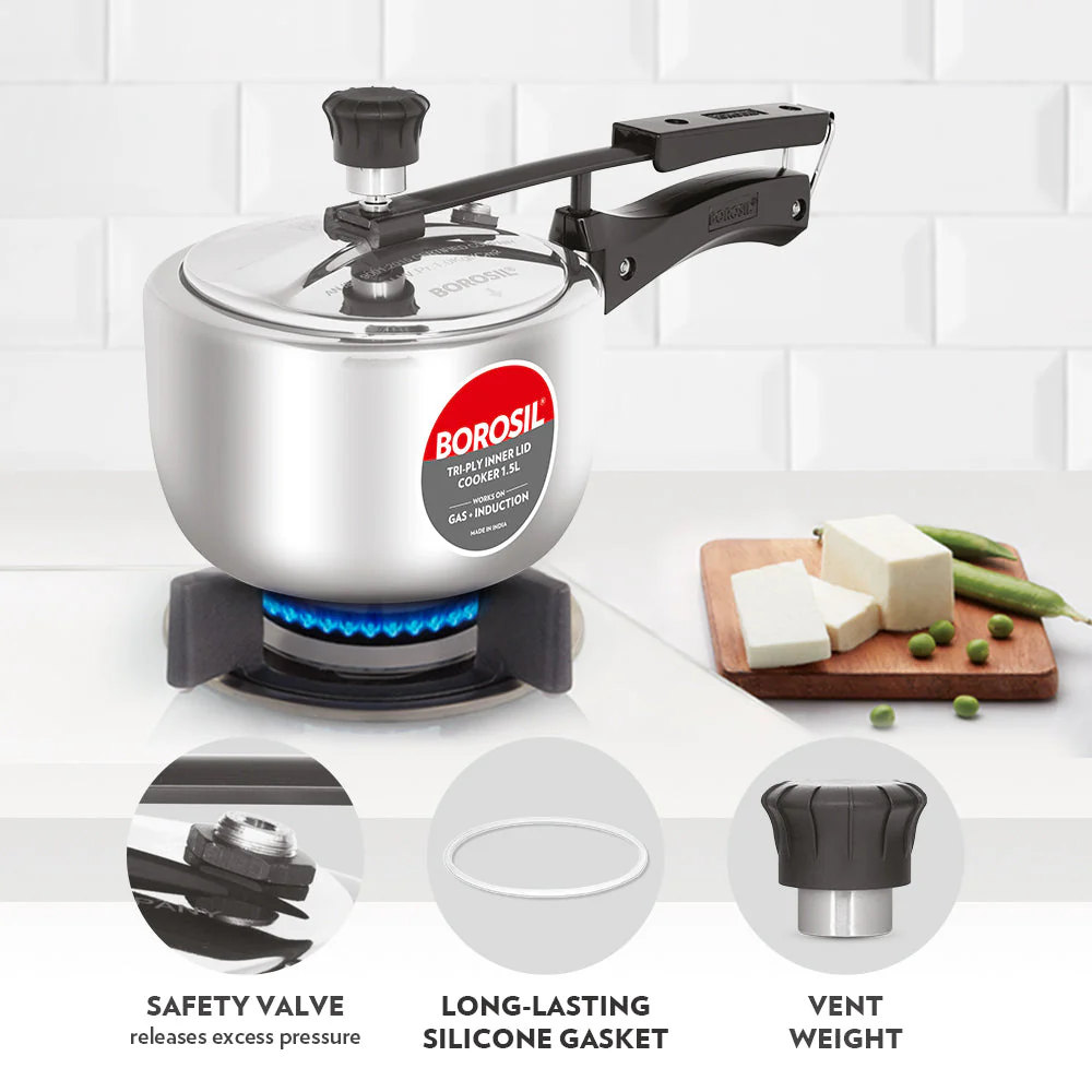 Inner Lid Triply Pressure Cooker - Image 10