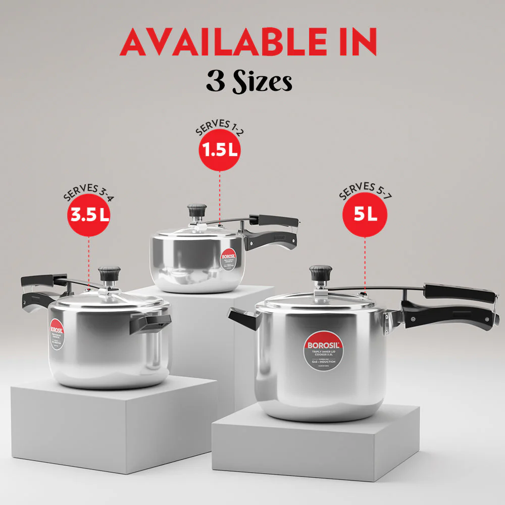 Inner Lid Triply Pressure Cooker - Image 11