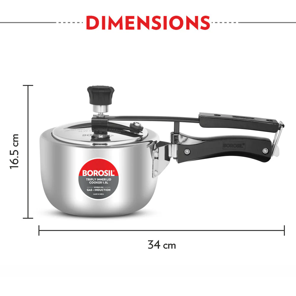 Inner Lid Triply Pressure Cooker - Image 3