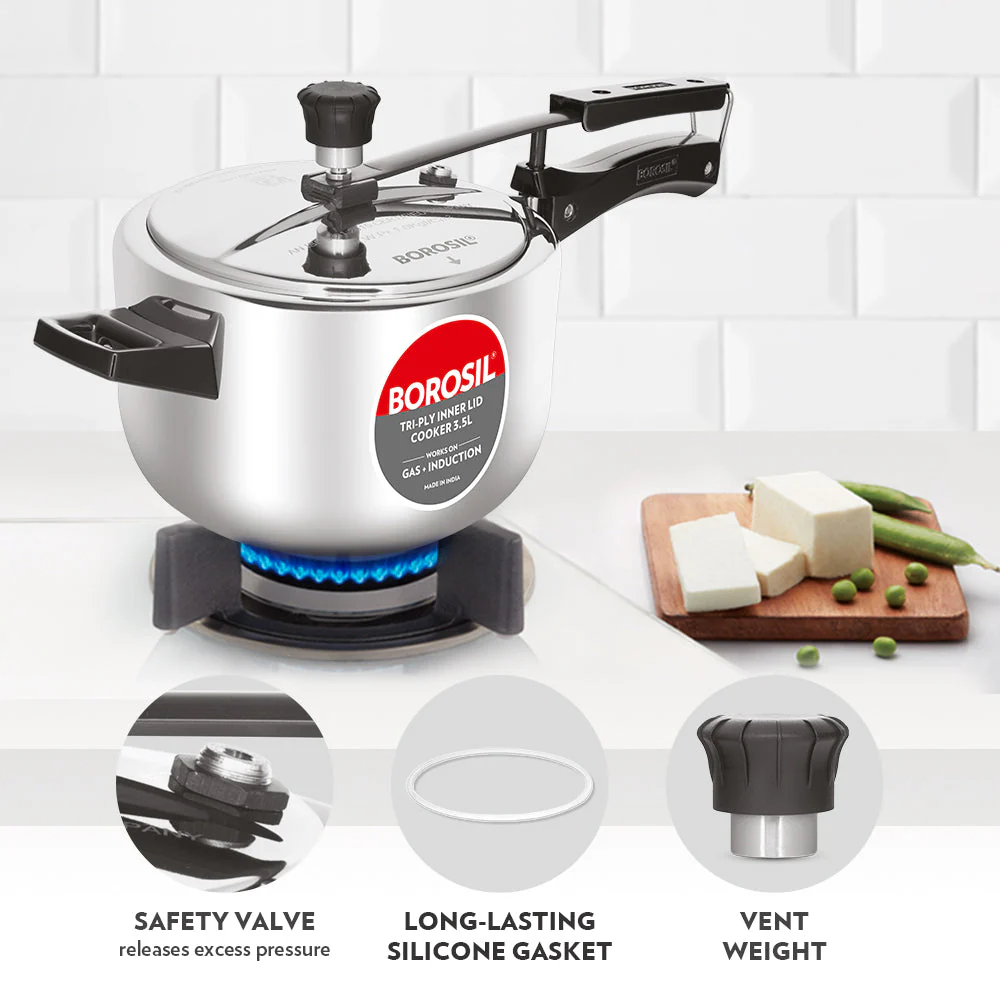 Inner Lid Triply Pressure Cooker - Image 10