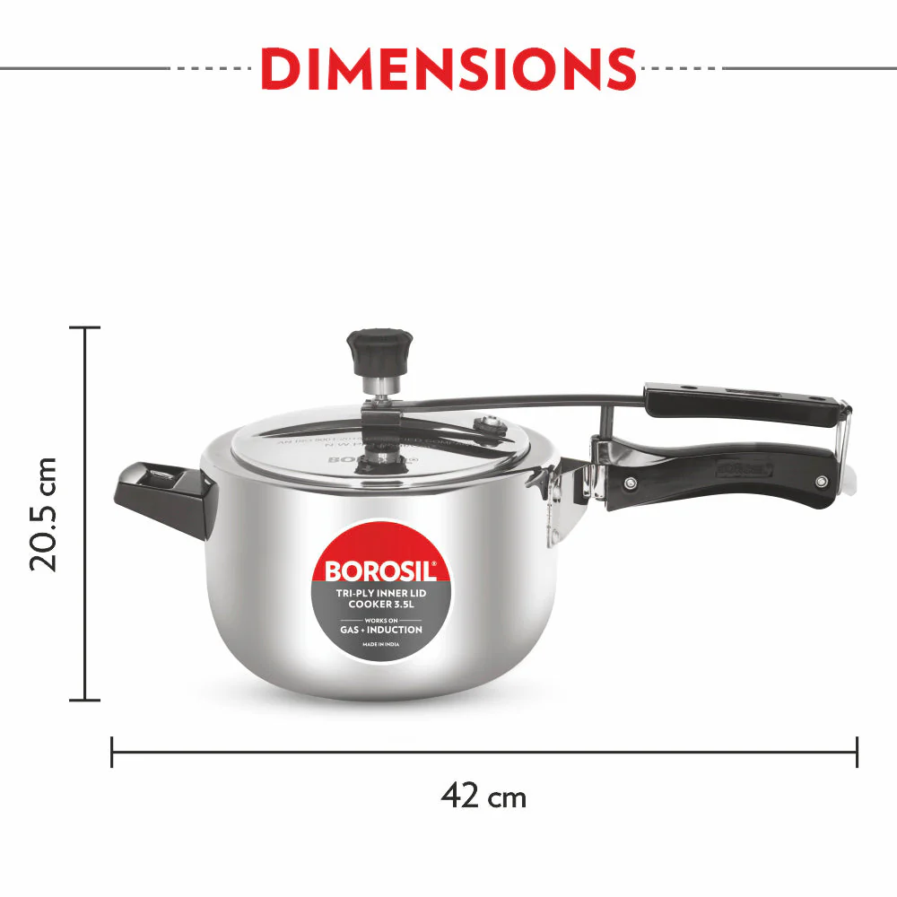 Inner Lid Triply Pressure Cooker - Image 3