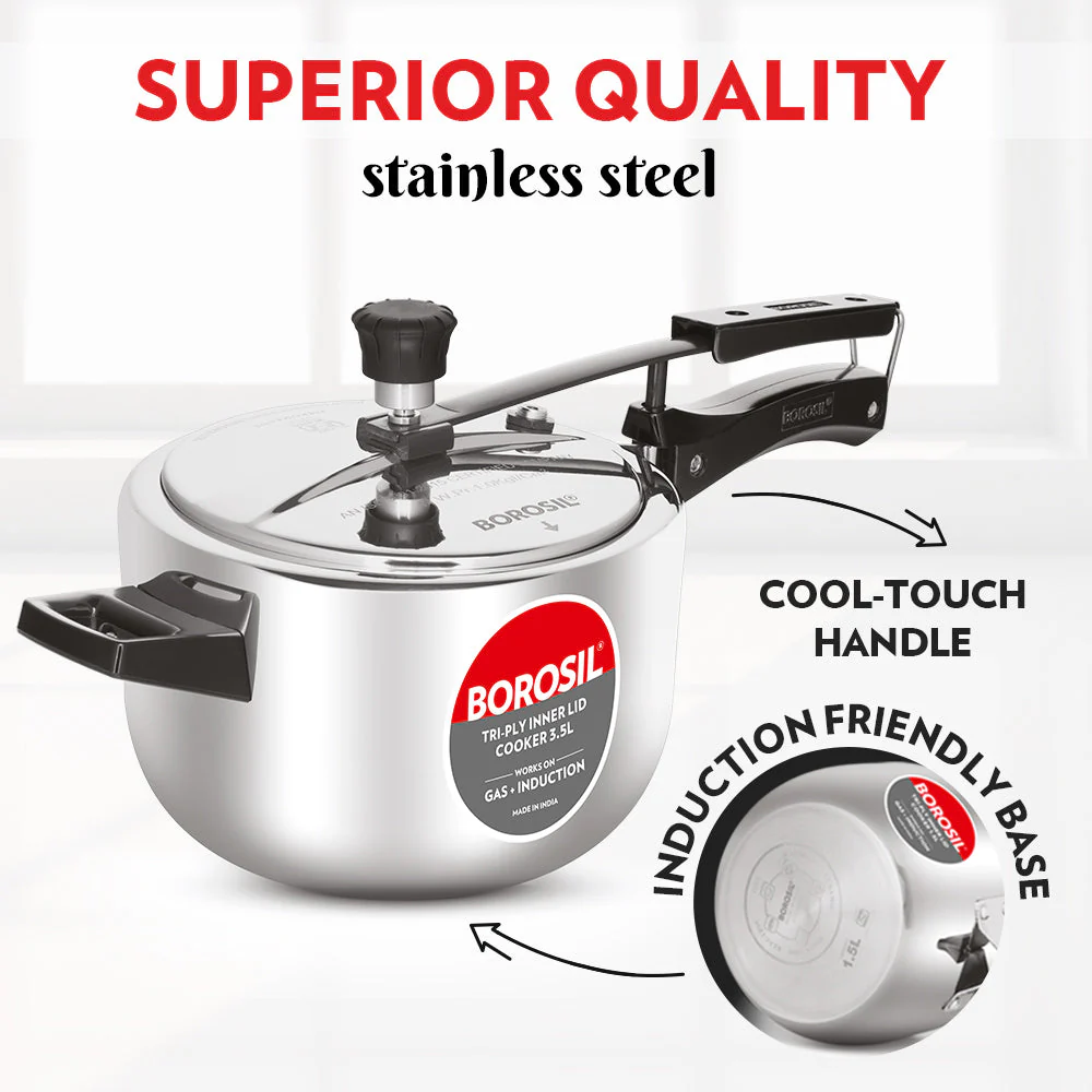 Inner Lid Triply Pressure Cooker - Image 9