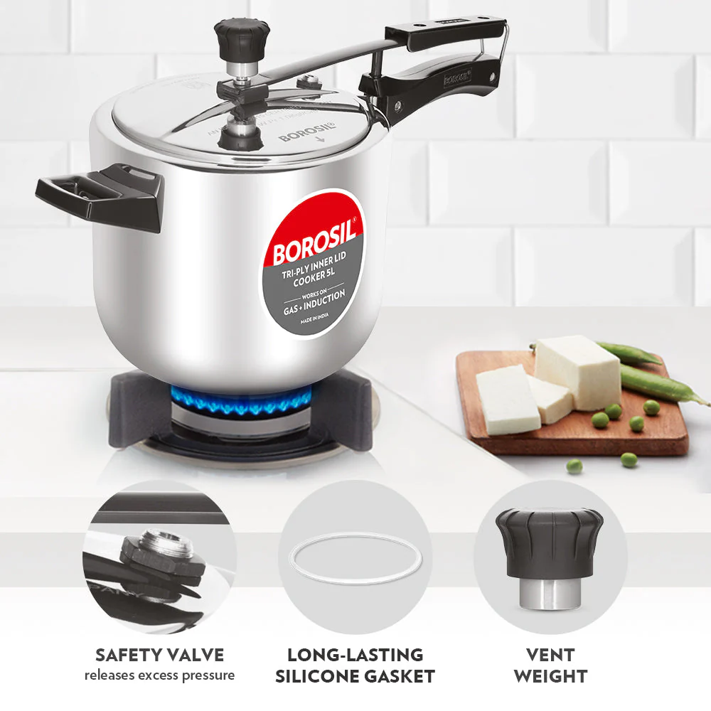Inner Lid Triply Pressure Cooker - Image 10